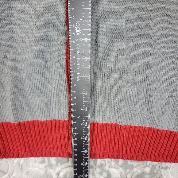 Wizarding World Harry Potter Sweater Adult Medium Gray Gryffindor Cardigan - Picture 9 of 13